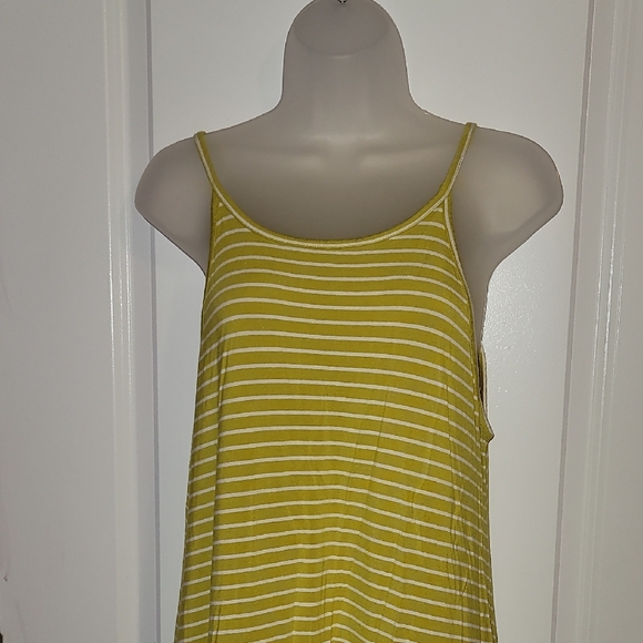 Old Navy Lemon Striped Sundress Sz: L - Picture 3 of 5
